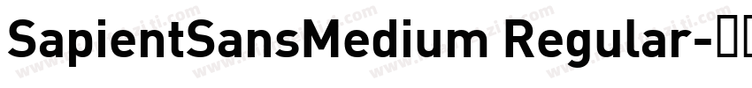 SapientSansMedium Regular字体转换